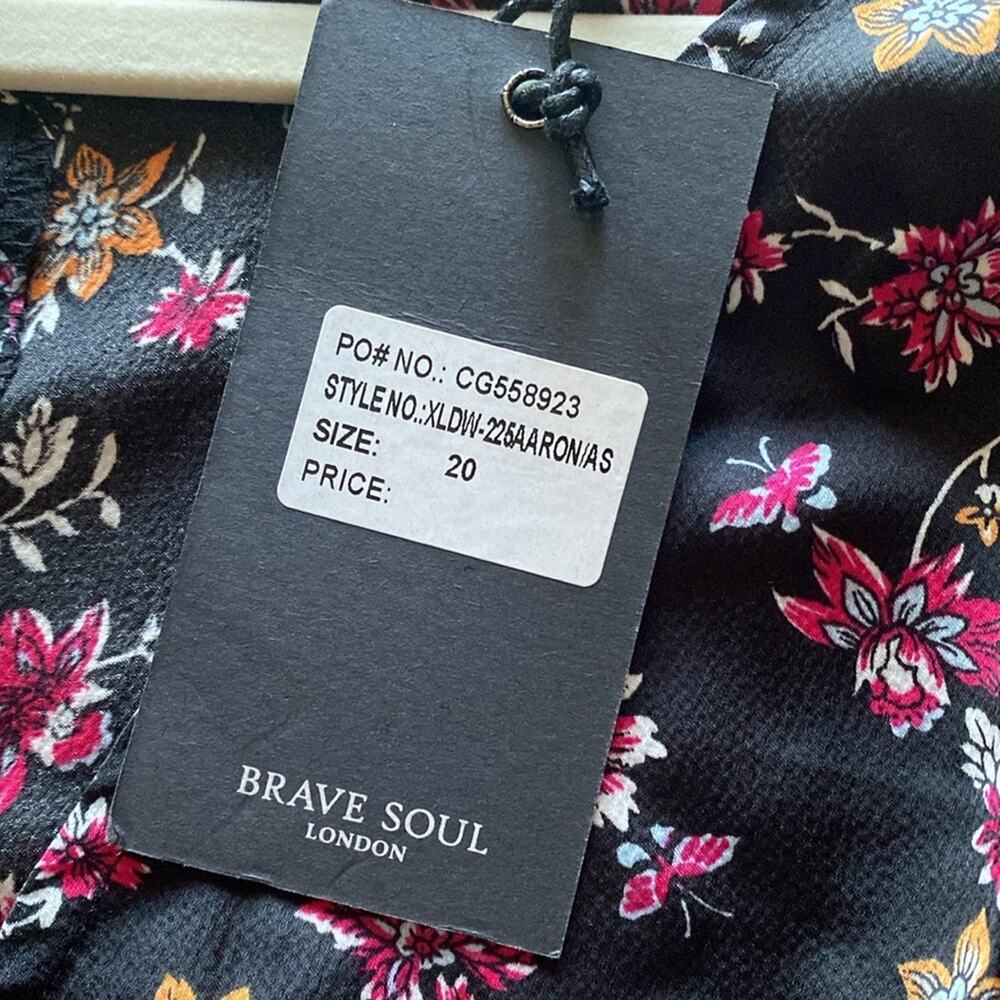 Brave Soul NWT floral wrap dress - Picture 5 of 9